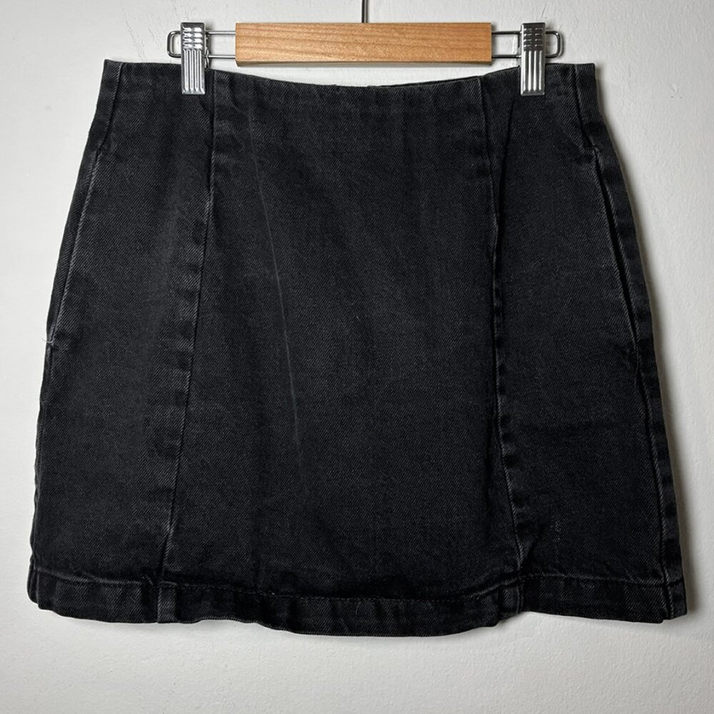 Topshop Moto A line Black Skirt - Size 4